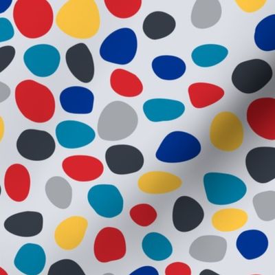Pebble Funky Spots Dots - Primary  Colors