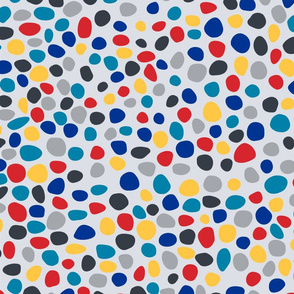 Pebble Funky Spots Dots - Primary  Colors