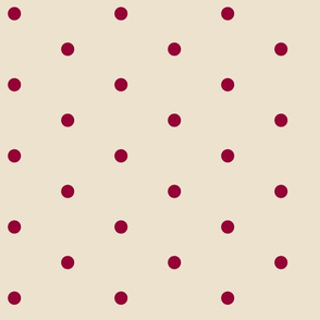 Wider Berry Dots on Cream