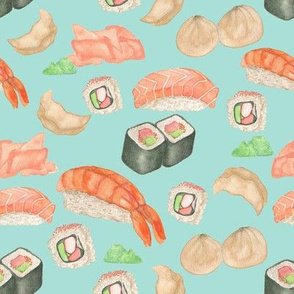 Sushi Time Teal