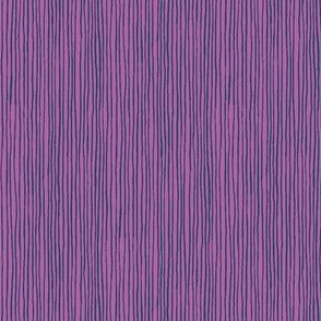 Twilit Grotto Stripe - Midnight on Orchid