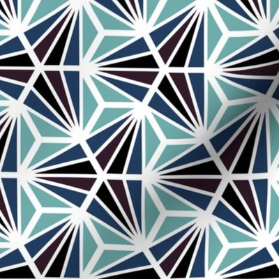 Geometric Pattern: Hexagon Ray: Midnight (standard version)