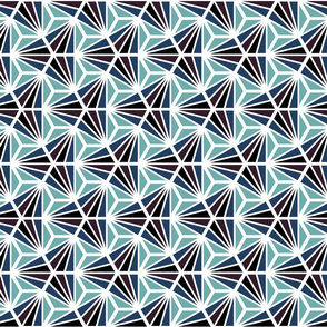 Geometric Pattern: Hexagon Ray: Midnight (standard version)