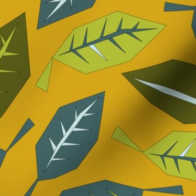 Geometric Leaves on Mustard