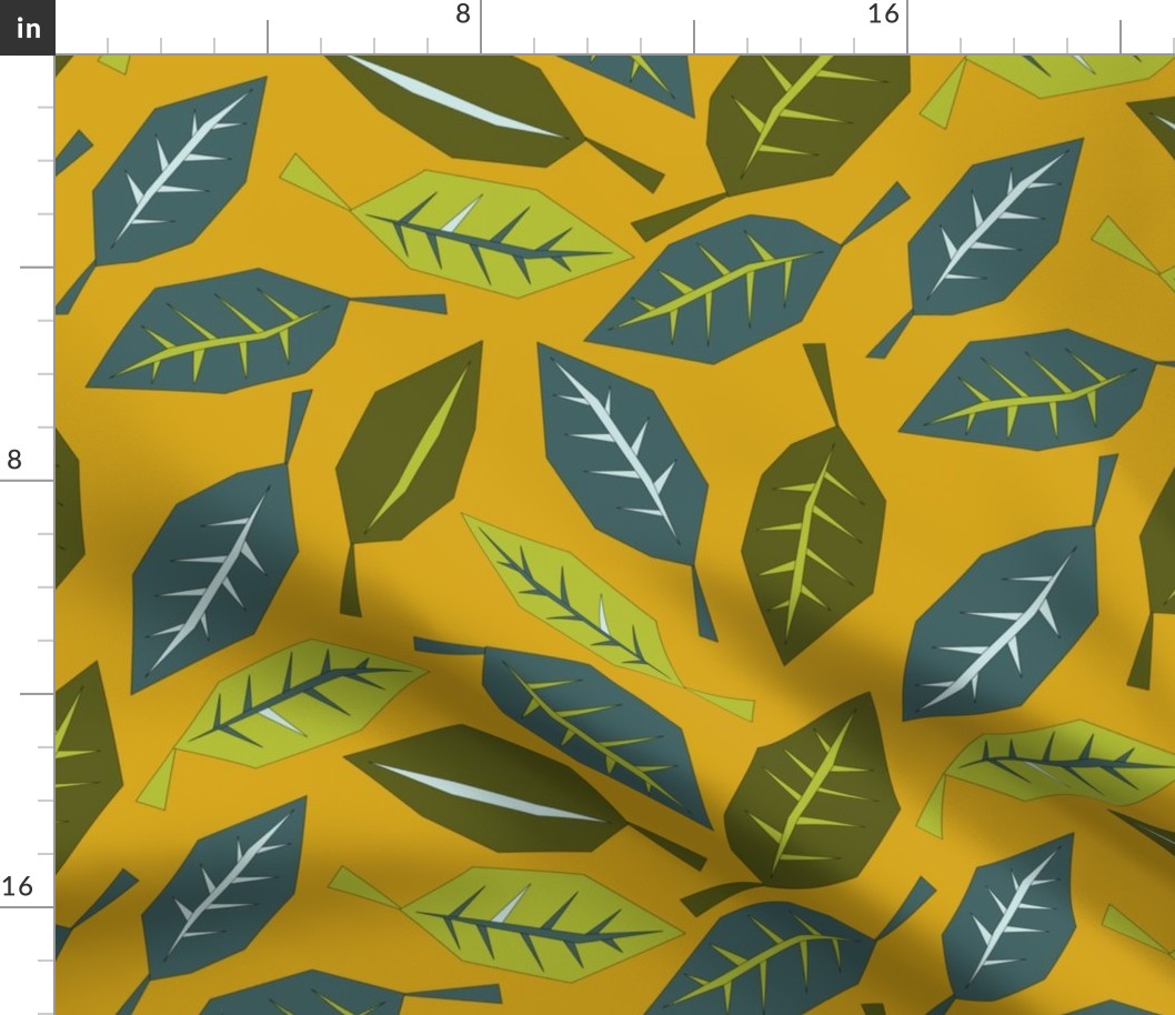 Geometric Leaves on Mustard