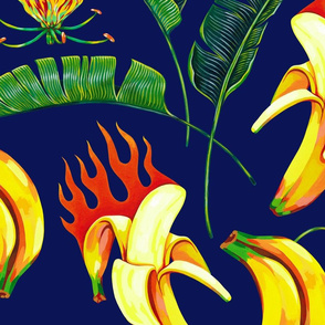 Banana Flambe - Navy