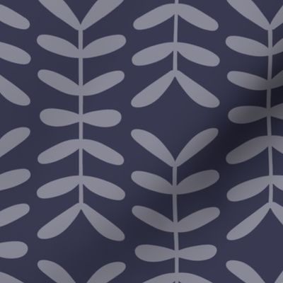 Funky Fern, Navy 