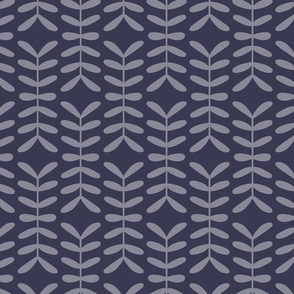 Funky Fern, Navy 