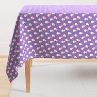 Cute Snowman Pattern Purple