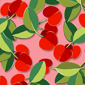 Papercut Cherries in the Pink | Large
