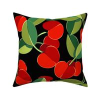 Papercut Cherries | Black | Large