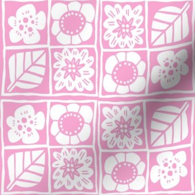 Botanical cut outs pink