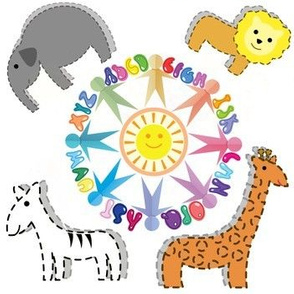 Baby Alphabet and Animals on White