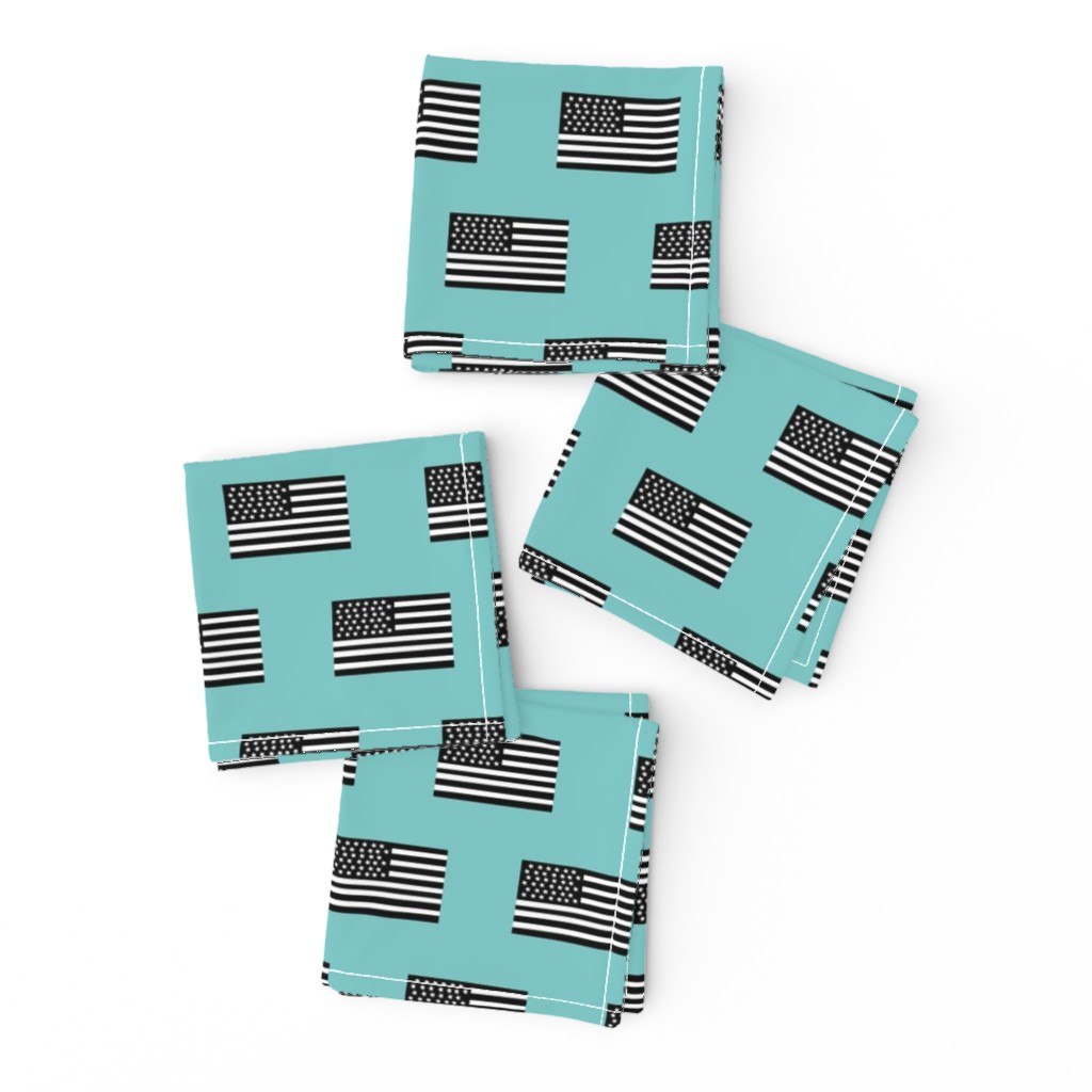 american flag black and white - pink american flag fabric - mint