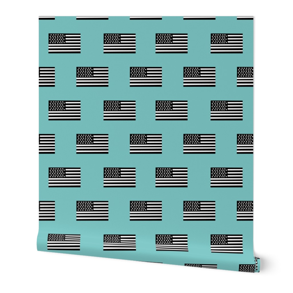 american flag black and white - pink american flag fabric - mint