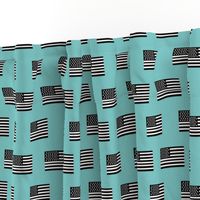 american flag black and white - pink american flag fabric - mint