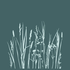 summer meadow repeating pattern