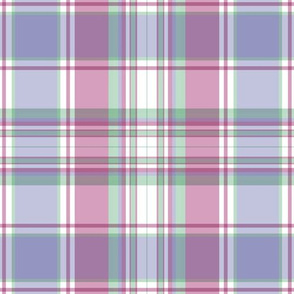 Rose, Green and Lavender Plaid by Paducaru