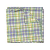 Lavender Goldenrod and Green Plaid by Paducaru