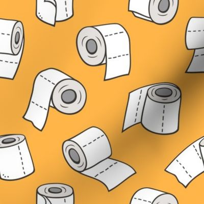 Trendy Toilet Paper Tissue Rolls on Saffron