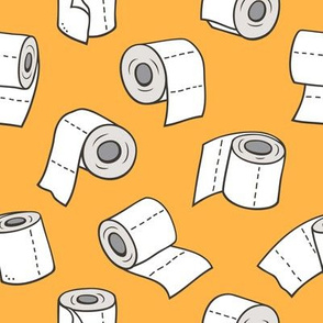 Trendy Toilet Paper Tissue Rolls on Saffron