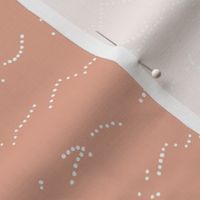 Spots and dots abstract under the microscope minimal nursery soft apricot peach