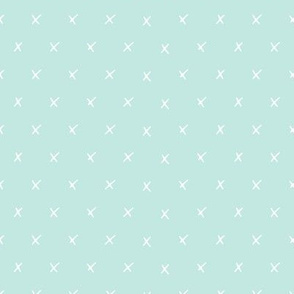 X pattern (light mint)