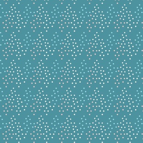 Polka Dot and Chevron in Aqua