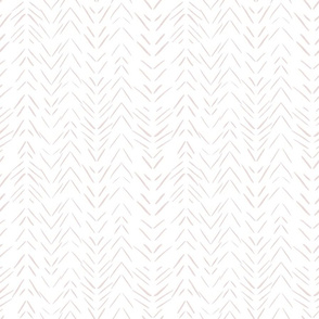 Free Falling Floral_Herringbone sketch BLUSH ON WHITE