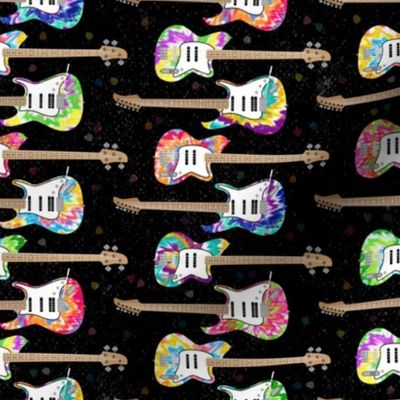 Tie Dye Guitars by ArtfulFreddy