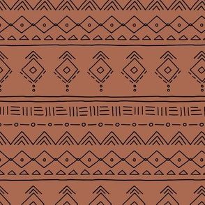 Minimal boho mudcloth bohemian ethnic abstract indian summer aztec design nursery gender neutral rusty copper fall SMALL