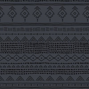 Minimal boho mudcloth bohemian ethnic abstract indian summer aztec design nursery winter charcoal gray black gender neutral SMALL