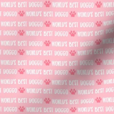 world best doggo fabric - pink