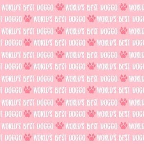 world best doggo fabric - pink