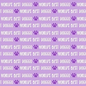 world best doggo fabric - light purple