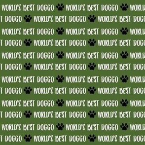 world best doggo fabric - dark green