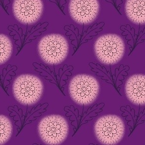 Doodle Chrysanthemum - Purple