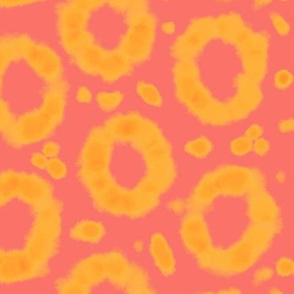 Pineapple Pizza Tie Dye - Pink and Yellow