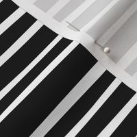 Loose Lines, twiggy stripes in black and white