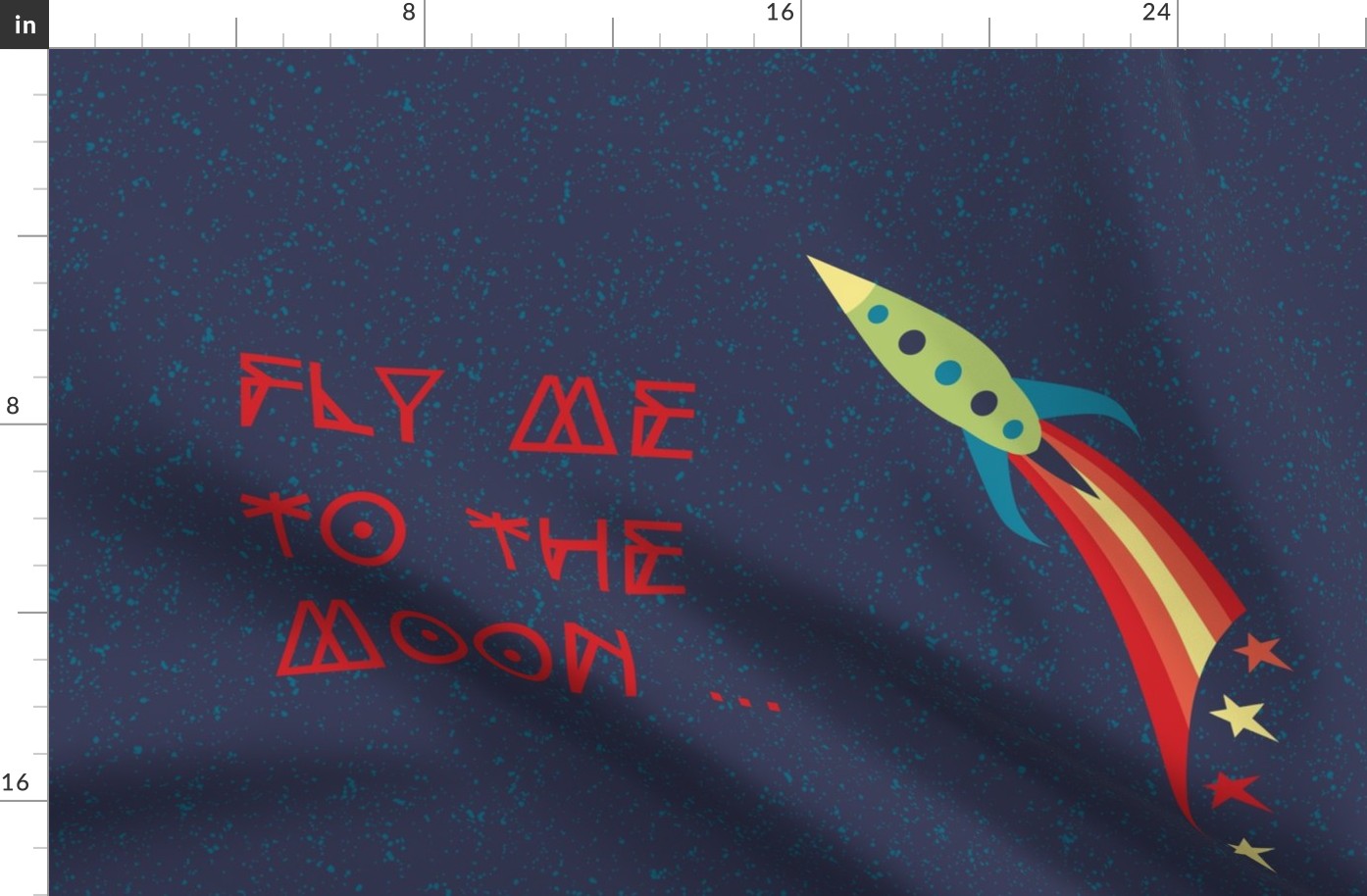 Fly me to the moon (pillow sham)