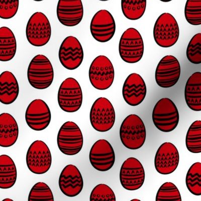 (small scale) scarlet easter eggs  (white)