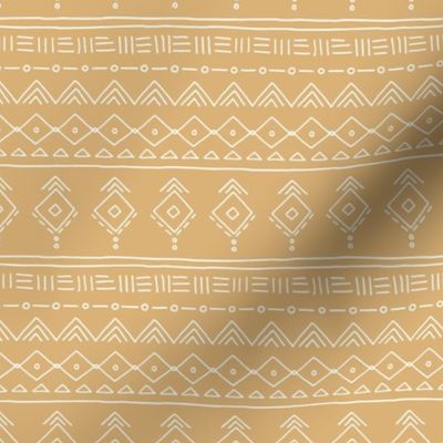 Minimal boho mudcloth bohemian ethnic abstract indian summer aztec design nursery mustard yellow gender neutral SMALL