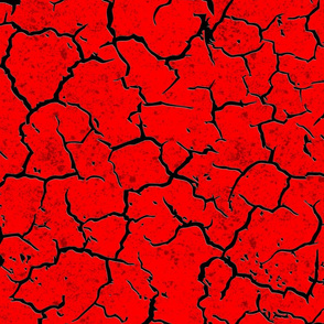 cracked paint red