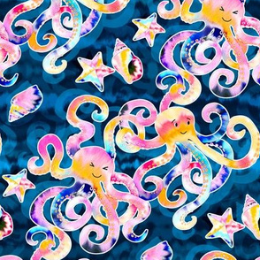 Tie-Dye Octopi - small print