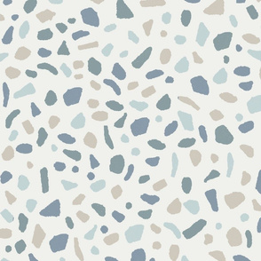 Terrazzo tile print fabric - sfx4408 slate