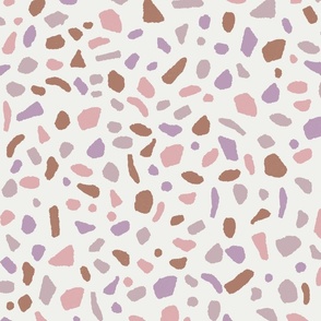 Terrazzo tile print fabric - sfx3307 lavender
