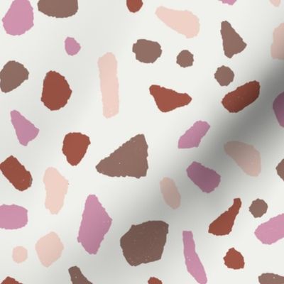 Terrazzo tile print fabric - sfx2210 orchid