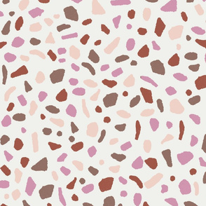 Terrazzo tile print fabric - sfx2210 orchid