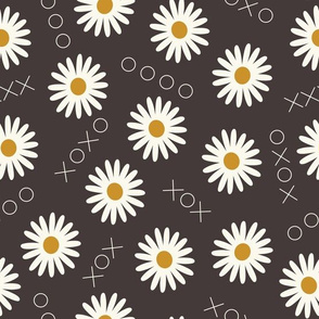 Dark daisies // hugs and kisses and daisies // Flowers and love