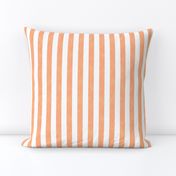 Orange Melon Stripe with Distressed Burlap Texture